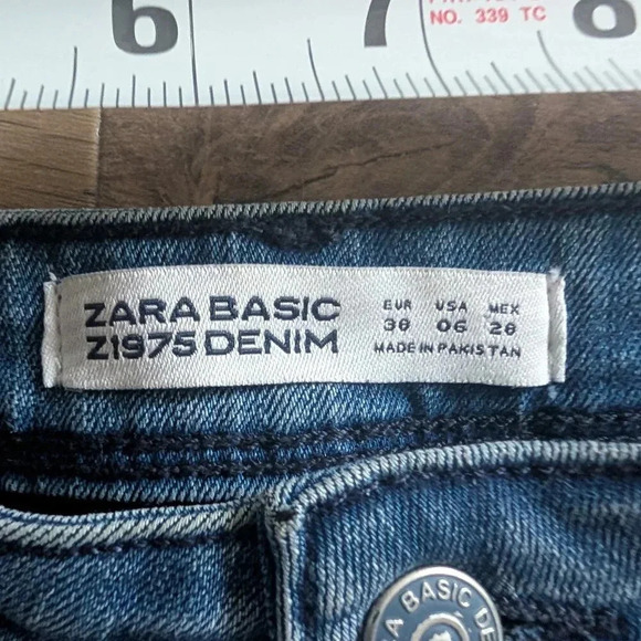 ZARA Basic Z1975Denim Dark Wash Skinny Jean - Picture 9 of 10